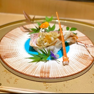 日本怀石会席板前料理陶瓷餐具圆形寿司刺身拼盘烧烤肉鱼和牛平板