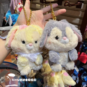 香港迪士尼班尼小鹿斑比灰色兔桑普兔毛绒公仔挂件钥匙扣卡通包挂