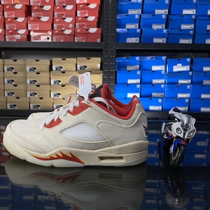 air jordan 5 aj5 low cny中国新年 白红刮刮乐 撕撕乐dd2240-100