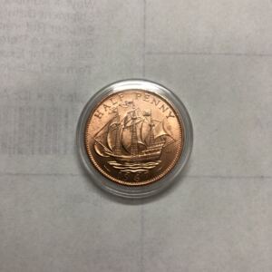 4毫米,金鹿号帆船) 1枚 配小圆盒