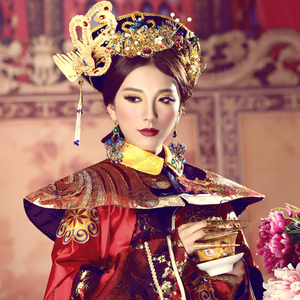 影楼摄影写真皇后主题女古装甄嬛传高端宫廷旗装演出服宫锁沉香