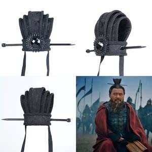 影视三国战国将军发饰头冠古装大侠道士男束发冠古代男士头饰帽子