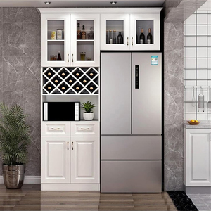 冰箱餐边柜一体组合靠墙储物柜餐厅冰箱柜客厅收纳柜子简约置物柜