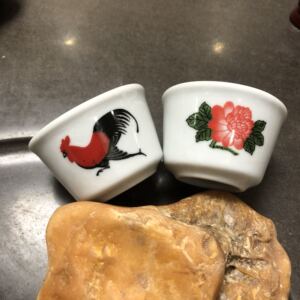 陶瓷大号茶杯鸡公杯子复古农家乐家用糕子杯公鸡香港道具特厚茶杯
