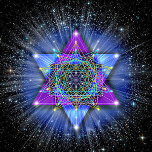 星空六芒星水晶布 塔罗牌桌布 布艺 推牌背景布