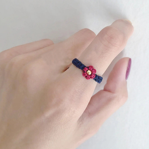 黄金转运珠戒指金珠