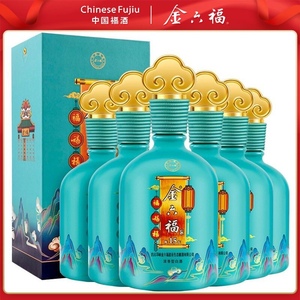 金六福酒陈坛15 福酒50度浓香型白酒整箱6瓶粮食酒婚宴酒礼盒送礼