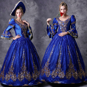 新款欧洲宫廷服话剧舞台剧欧式宫廷礼服演出服装皇室公主巴洛克