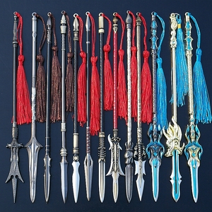 新奇特0072淘宝英雄罗通罗成五勾神飞枪钩镰刀方天画戟龙枪岳飞林冲