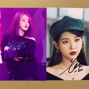 iu李智恩签名照 李智恩亲笔签名明星周边礼物送朋友送同学 现货