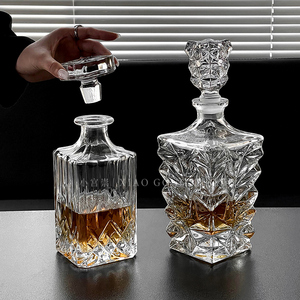 欧式高档水晶玻璃威士忌酒樽家用葡萄酒醒酒器分酒器洋酒瓶储酒具
