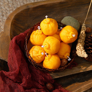 edelweiss 天然蜂蜡手工制作丑橘 香薰蜡烛摆件创意小众礼物香氛