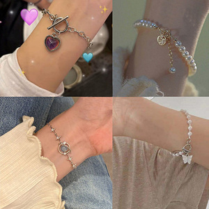 9013人付款天猫感温变色手链闺蜜女学生ins风小众设计磁吸情侣三人