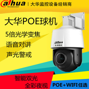 大华5倍变焦POE球机警戒摄像头室外全景旋转DH-SD3A1205-ADP-PV-i