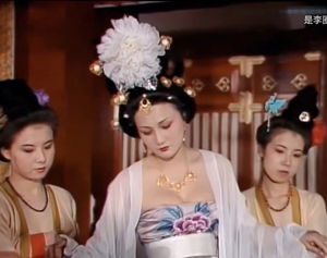 泱月古风定制唐明皇杨贵妃广袖襦裙绣花古装女表华丽舞蹈表演服