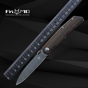 瑞粉大马士革折叠刀