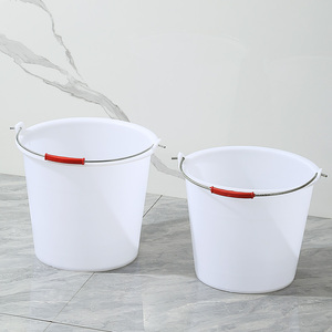 加厚牛筋水桶白色大号桶大号桶勾摔不烂可做储水桶挑水家用食品桶