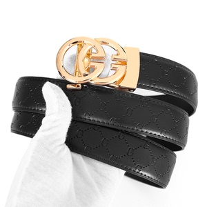 双g皮带男士真皮自动扣商务百搭年轻人韩版高档牛仔酷奇裤腰带潮