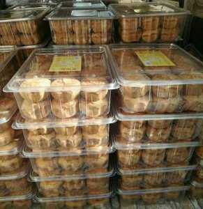 3斤大面包筐大中小号烘焙包装大容量密封散货箱提篮月饼盒100套