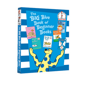 苏斯博士英语启蒙认知 The Big Blue Book Of Beginner Book 蓝色大书 英文原版精装入门绘本故事选集6合1 七色系列