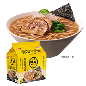 现货 日本nissin日清拉王豚骨酱油味拉面速食方便面袋装5袋入