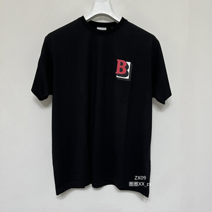 现货 burberry/博柏利 b字母印花宽松短袖 80454931