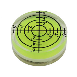 亚克力迷你小型强磁性圆形水平泡绿色刻度万向水平仪32x12可定制
