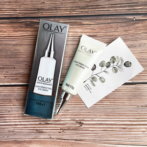 Olay玉兰油水感透白光塑晶透眼霜15g 黑Y圈眼袋浮肿美白提亮去黄