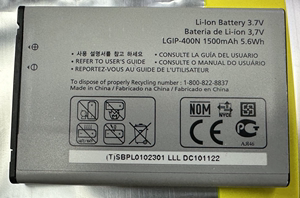 适用于LG OPTIMUS M/C/U/V/T/S/1 VM670 LS670 LGIP-400N手机电池