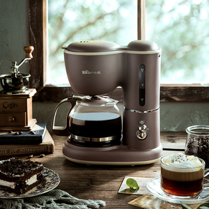 小熊咖啡机家用小型全自动办公室一体机泡茶手磨研磨美式煮咖啡壶