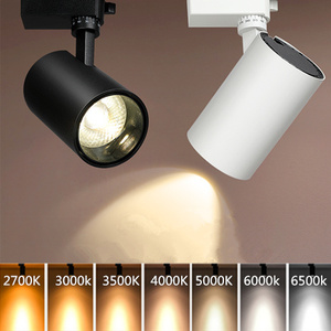 led射灯轨道灯展厅家具服装3500k瓷砖店5000k背景墙cob导轨6500k