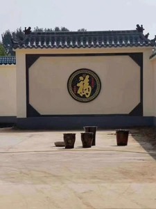 仿古彩绘圆形天下第一福字砖雕古建筑中式影壁墙背景墙装饰围墙等