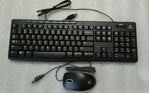 正品Logitech/罗技 K200有线键盘 键鼠套装USB电脑多媒体键鼠套装