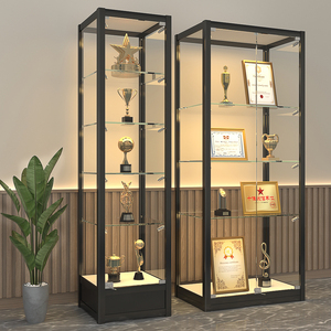 理念坊淘宝样品展示柜产品积分兑换礼品奖品柜证书奖杯透明玻璃展厅