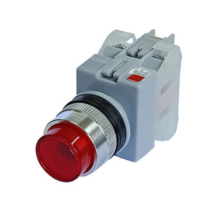 cikachi台湾嘉阳 nlpb-22/25/30 自动复位开关 凸头带灯按钮开关