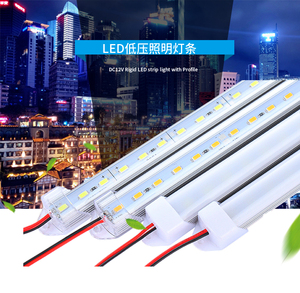 12V超高亮LED硬灯带12V灯条带罩低压安全节能环保红光双排灯条LED