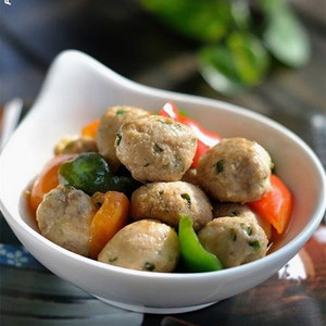 顺德鲮鱼球广东均安特产鲮鱼丸加热即食纯手工制作餐饮制售16颗装