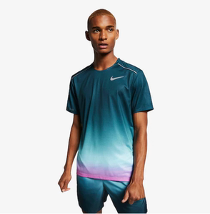nike dry miler tee速干透气太阳花炫彩跑步短袖