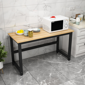 厨房小桌子单层落地置物架切菜桌操作台双层收纳小长桌料理台定做