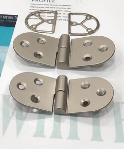 设计感锁扣西装五金配件半圆翻板合页箱包扣金属女包扣裤子扣锁