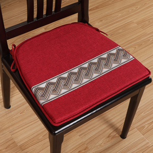 亚星现代中式餐椅垫防滑坐垫四季通用可拆洗实木餐椅坐垫定制椅垫