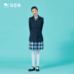 深圳校服初中高中女生冬季礼服套装沙臣豹西装裙子衬衣活力领带