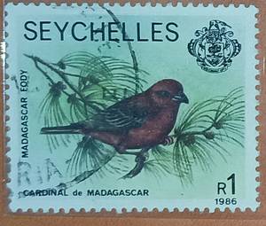 塞舌尔 1986年 动物 鸟类 国际克里奥尔日 1全 信销票