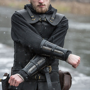 中世纪文艺复兴武士pu皮革护腕护具舞台剧表演cos摄影写真道具