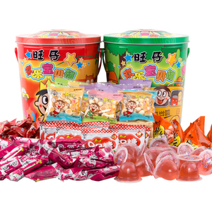 旺旺欢乐桶675g旺旺大礼包旺仔小馒头qq糖牛奶糖宝贝桶零食包礼物