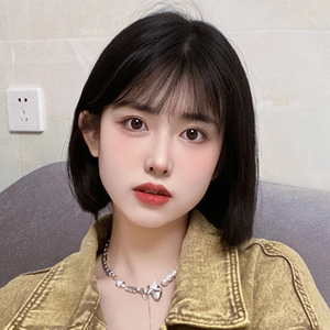 假发短发女夏季自然全头套学生日系仿真人发时尚波波头减龄假发套