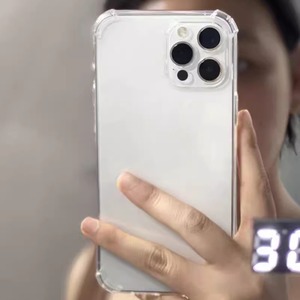 透明简约手机壳适用于苹果iPhone15pormax男女新款13Pro硅胶12/13mini全包14pm透明XM软壳7/8P保护套