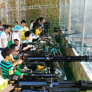 摆地摊气炮金属打靶 广场摆摊打气球夜市新款网红气泡枪射击项目