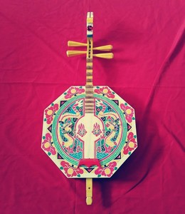 纯手工老艺人制作 云南彝族弦子 月琴