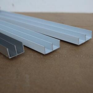 双槽铝合金橱柜收边条 瓷砖包边免漆板封边条30 25 20玻璃橱双槽
